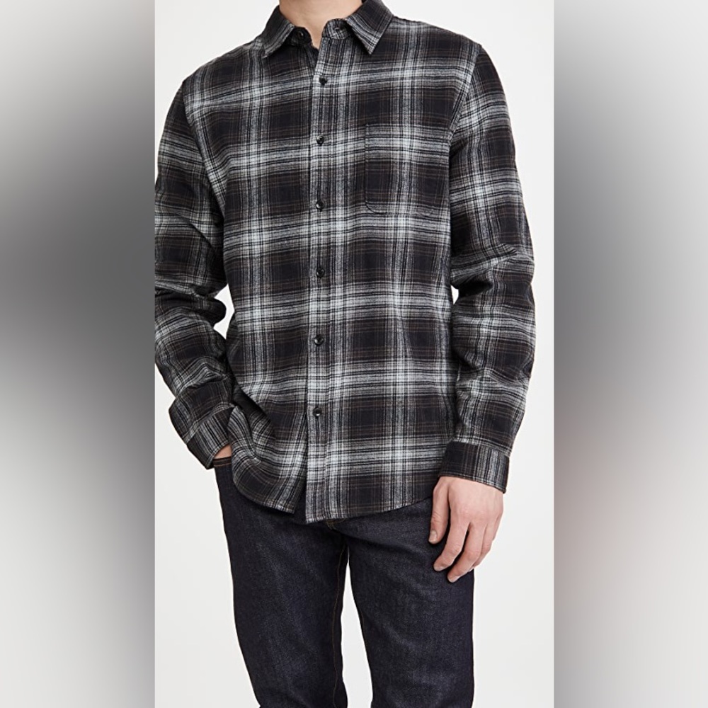ISO Frame Single Pocket Shirt in Noir Multi